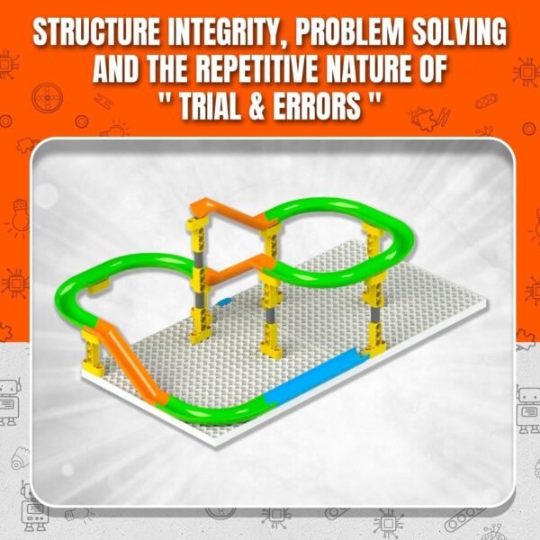 Blix Marble Run - 1, 118 Piece Construction Set, Design and Build Your Own Tracks, Marble Run Toys for Kids, Compatible with Other Brick Brands, Ages 5+, Made in India - Image 4