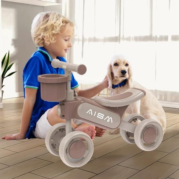 Baby Push Ride-On Car for Toddler Kids 1-4 Years Old Boys & Girls with 4 Wheels Ride On Toys Upto 30 Kgs Weight (Brown) - Image 6