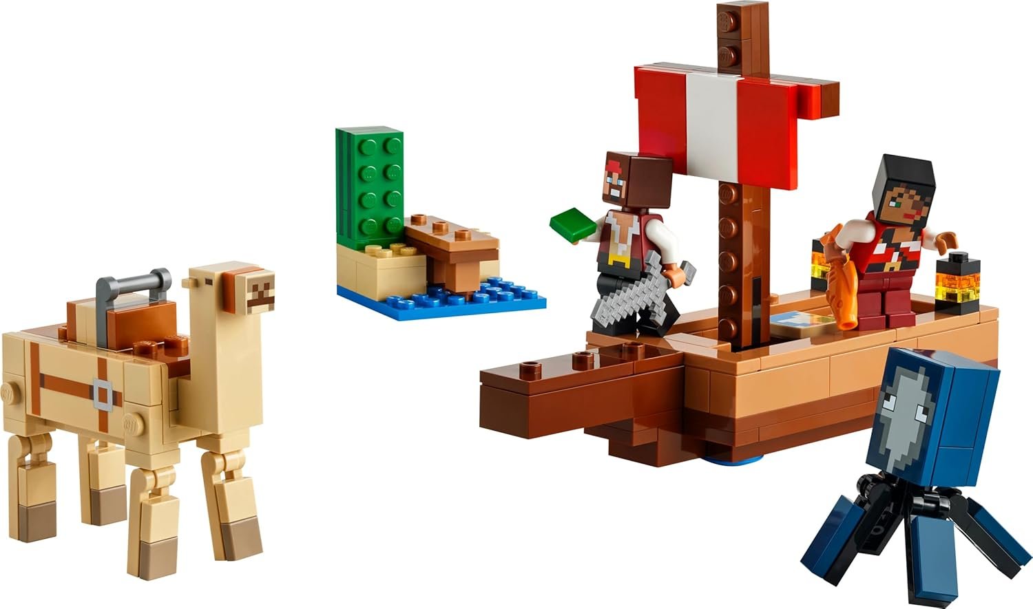 LEGO Minecraft The Pirate Ship Voyage Boat Playset 21259 Building Blocks Toys for 8+ Gift for Boys and Girls - Image 2