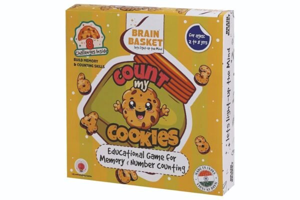 Count My Cookies – Educational Mind & Brain Game for Kids 2-8 Years, Counting Memory Puzzle, Wooden Toy for Early Math Skills - Image 4