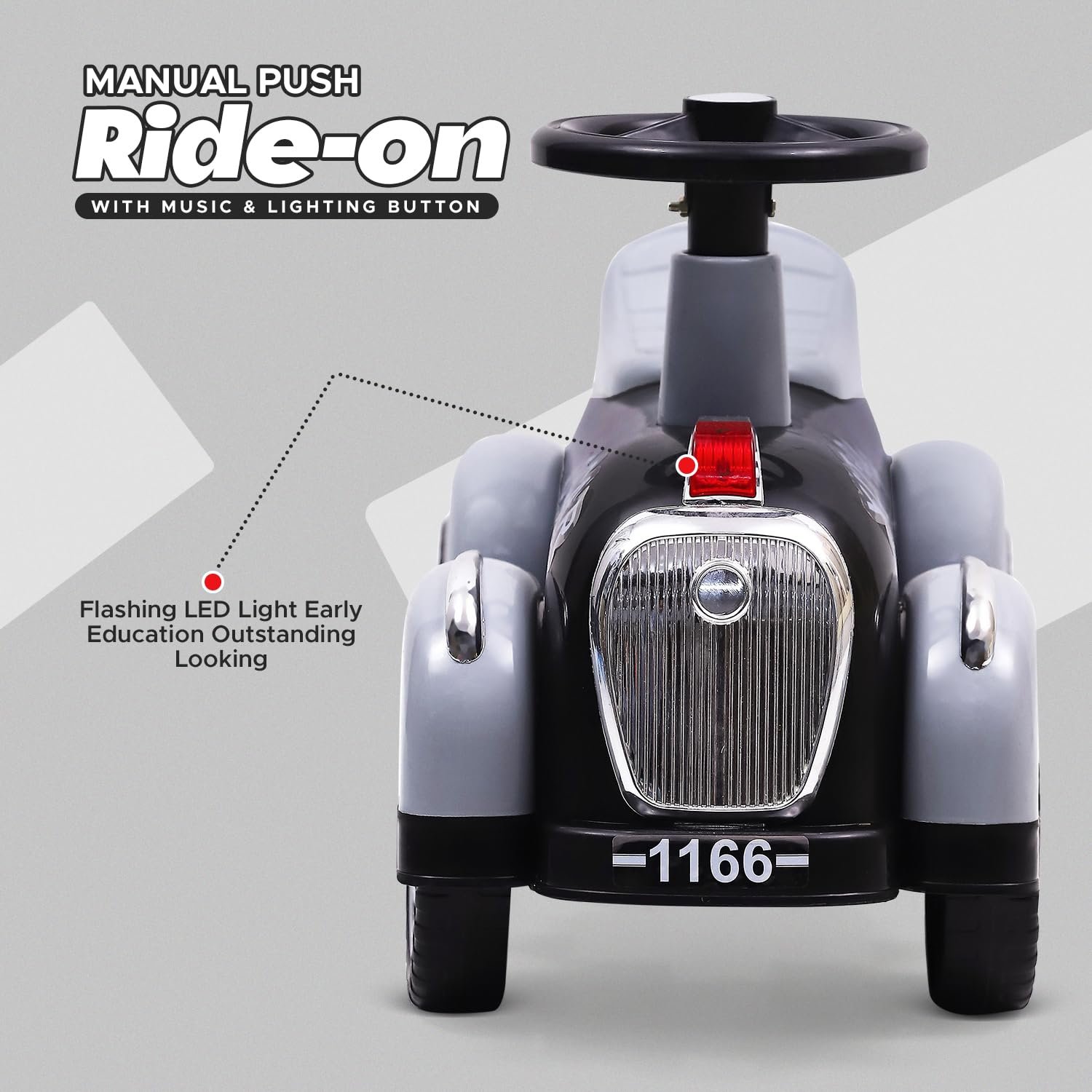 NHR Ride on Car Kids Play Ride on Toys PP Plastic 4 Wheel Magic Baby Slide Car - Image 3