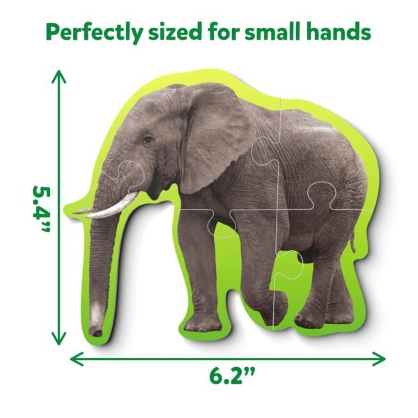 Skillmatics Step by Step Puzzle - 40 Piece Wild Animal Jigsaw & Toddler Puzzles, Educational Montessori Toy for Boys & Girls, Gifts for Kids Ages 3, 4, 5 and Up - Image 2
