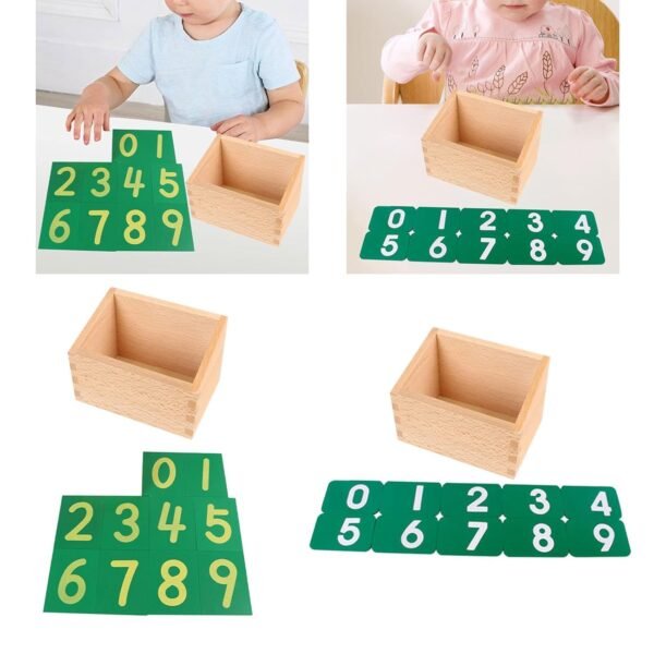 Toy Number Cards Safe with Box Educational Tool for Toddlers Boys 0-2 Years Old International - Image 5