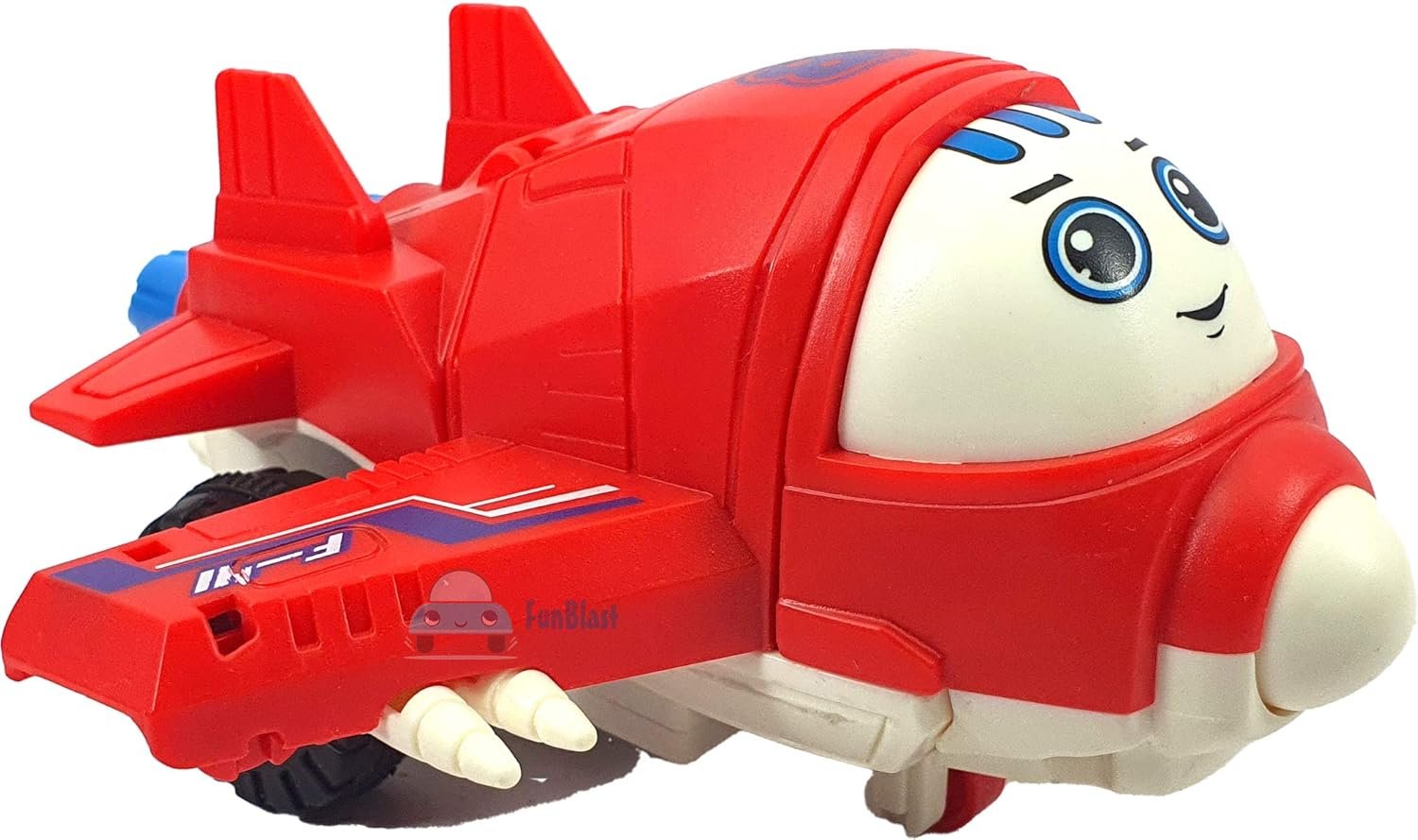 FunBlast Aeroplane to Robot Toy for Kids, Friction Power Toy - Pull Back Toy Vehicle for 3+ Year Old Boys – Multicolor - 1 Unit - Image 3