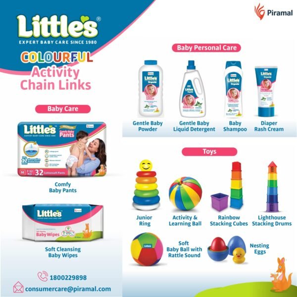 Little\'s Colourful Activity Chain Links | Educational Toys for Kids | Helps Develop Hand - Eye Coordination & Motor Skills | Multi-Color Toddler Activity Toys | Baby Toys - Image 6