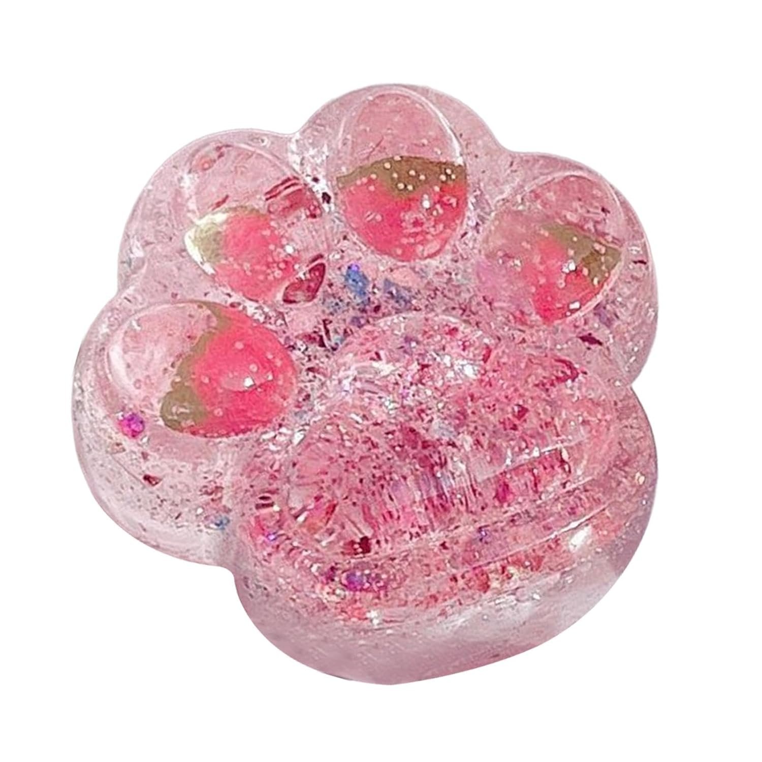Cat Paw Sensory Toy Party Favors Pocket for Kids Adults Soft Rubber Hand Toy Pink - Image 6
