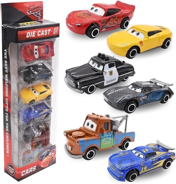 FAMOUS QUALITY Set of 6 Free Wheel Hi Speed Unbreakable Die Cast Mini Metal Toy Car, Play Car Set for Kids, Best Gifts Toys for Kids/Boys, Set of 6 Models, Multi Colour