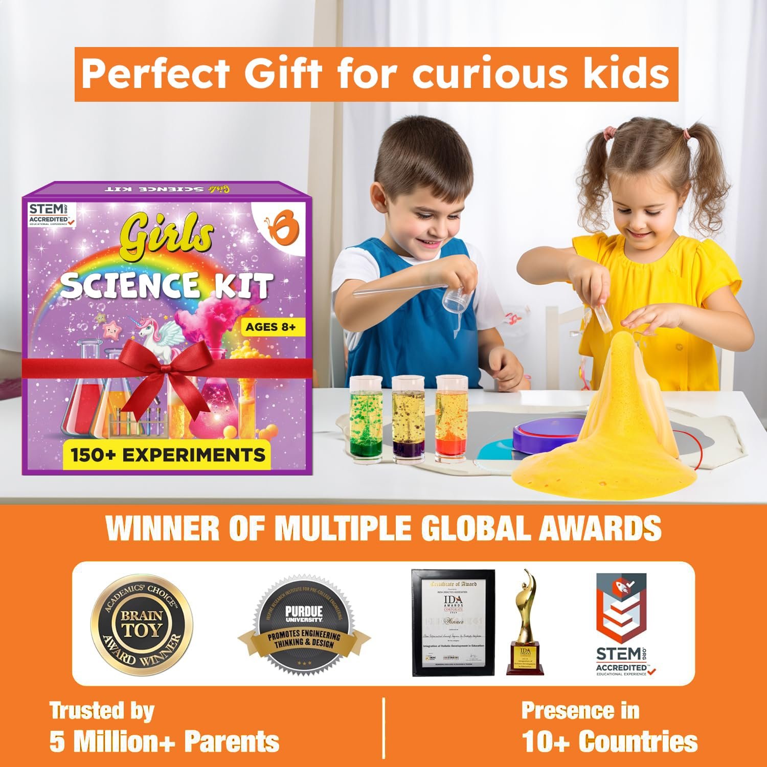 ButterflyEduFields Girls Science Kit for Kids Ages 8 9 10 11 12 Years | 150+ Science Experiment Kit | Birthday Gifts for Girls Age 8-10-12-14 | Fun STEM Learning and Educational Toys - Image 6