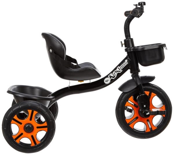 Tricycle for Kids Super - The Choice of Parent’s for 1-5 Years Old, 30kg Max, Luxurious, Safe, and Durable Trike. Advanced Parental Control Handle and with Safety Belt, Black - Image 3