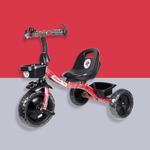 Tricycle for Kids Green Colour with Basket Baby Tricycle for Baby boy or Baby Girl Kids trikes or Toddler Tricycle for 1-4 Years Kids (Red) - Image 5