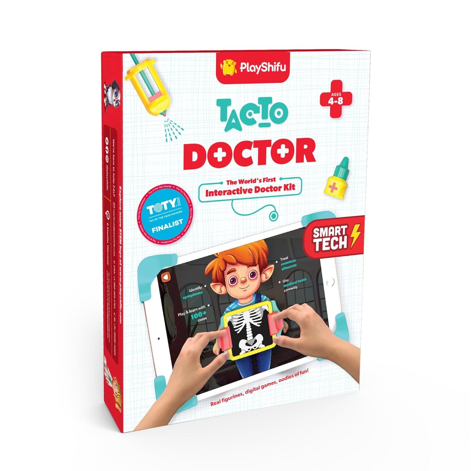 PlayShifu Tacto Doctor AR-Powered STEM Pretend Play Toys for Kids -STEM Kit with 3 Interactive Games and 100+ Fun Learning Levels (4-10 Years)