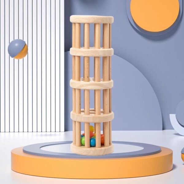 bnf® Rainstick Shaker Toy Preschool Rattle Tube Rainstick for Boys Ages 1 2 3 4 Tier - Image 2