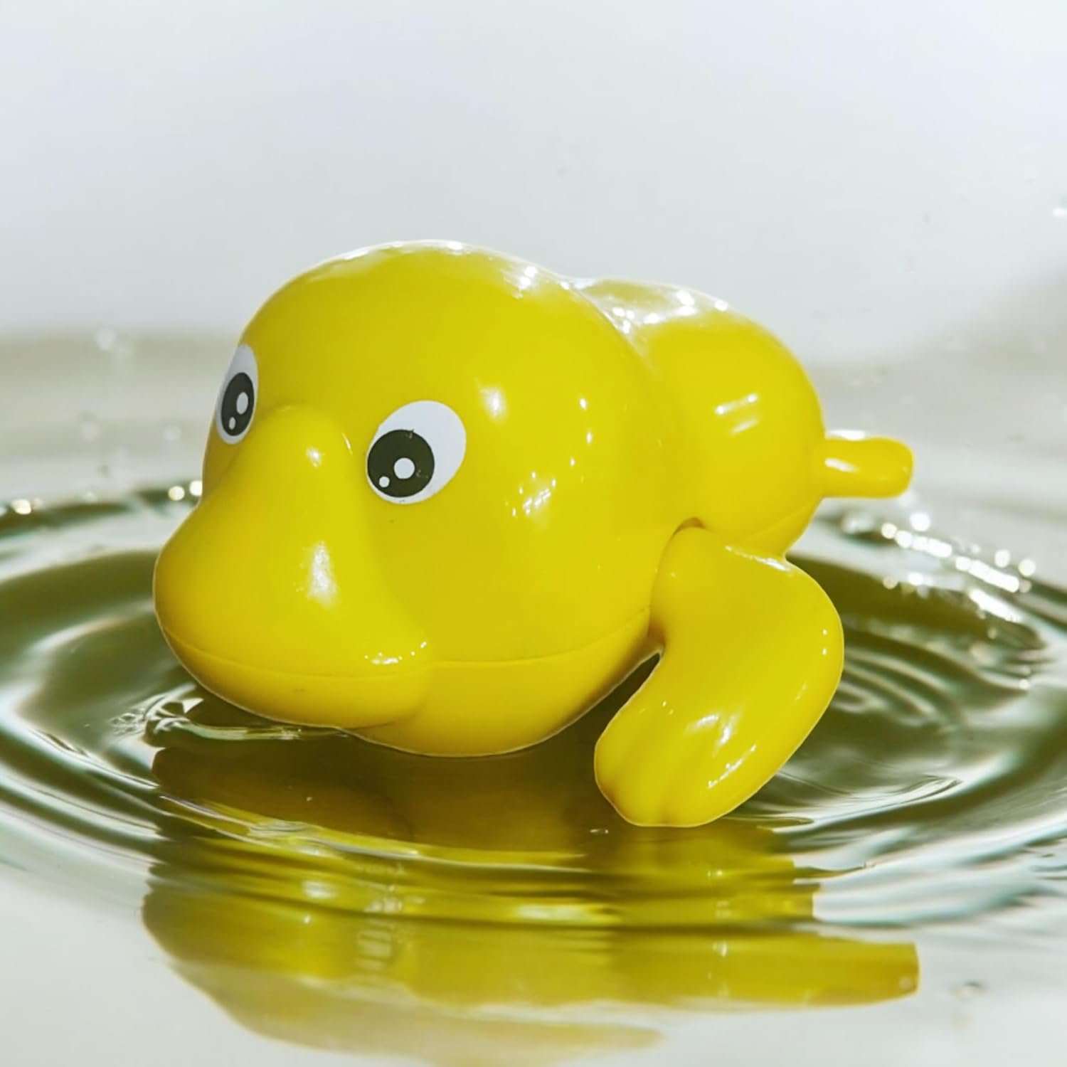 COSMOBABY Premium (Duck & Walrus Combo) Bath Toys, Cute Swimming Bath Toys for Toddlers 1-3, Floating Wind Up Toys for 1-5 Year Old Boy Girl, New Born Baby Bathtub Water Toys, Proudly Made in India - Image 6