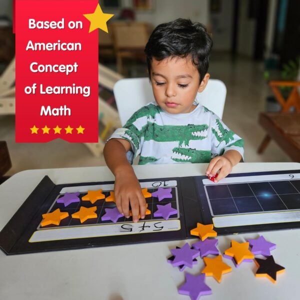CocoMoco Kids Math Superstars My First Math Game For Kids, Maths Toys For 3-8 Year Olds, Counting Toys For Toddlers, Black - Image 2