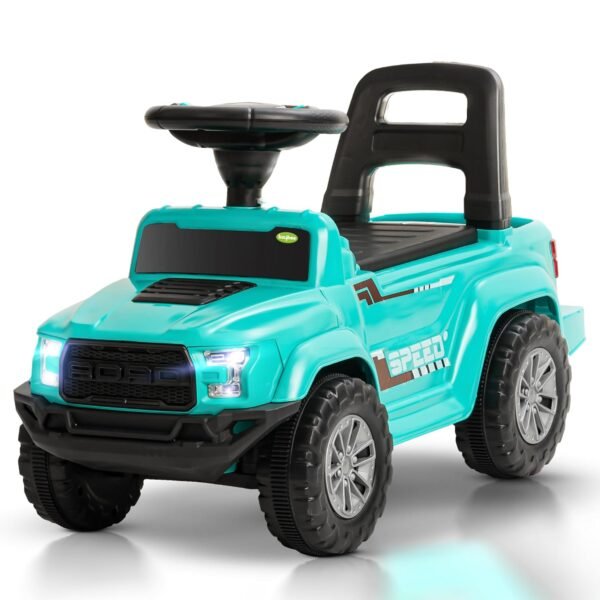 Baybee Ride on Baby Car for Kids | Push Ride on Jeep with Music & LED Light | Portable Ride on Toys Car with Backrest & Storage Basket | Kids Car to Drive 1-3 Years Boys Girls (Green)