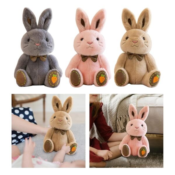 bnf® Rabbit Plush Toy Pillow Doll Stuffed Animals Pillow for Children Dark Gray Baby | Toys for Baby | Plush Baby Toys - Image 4