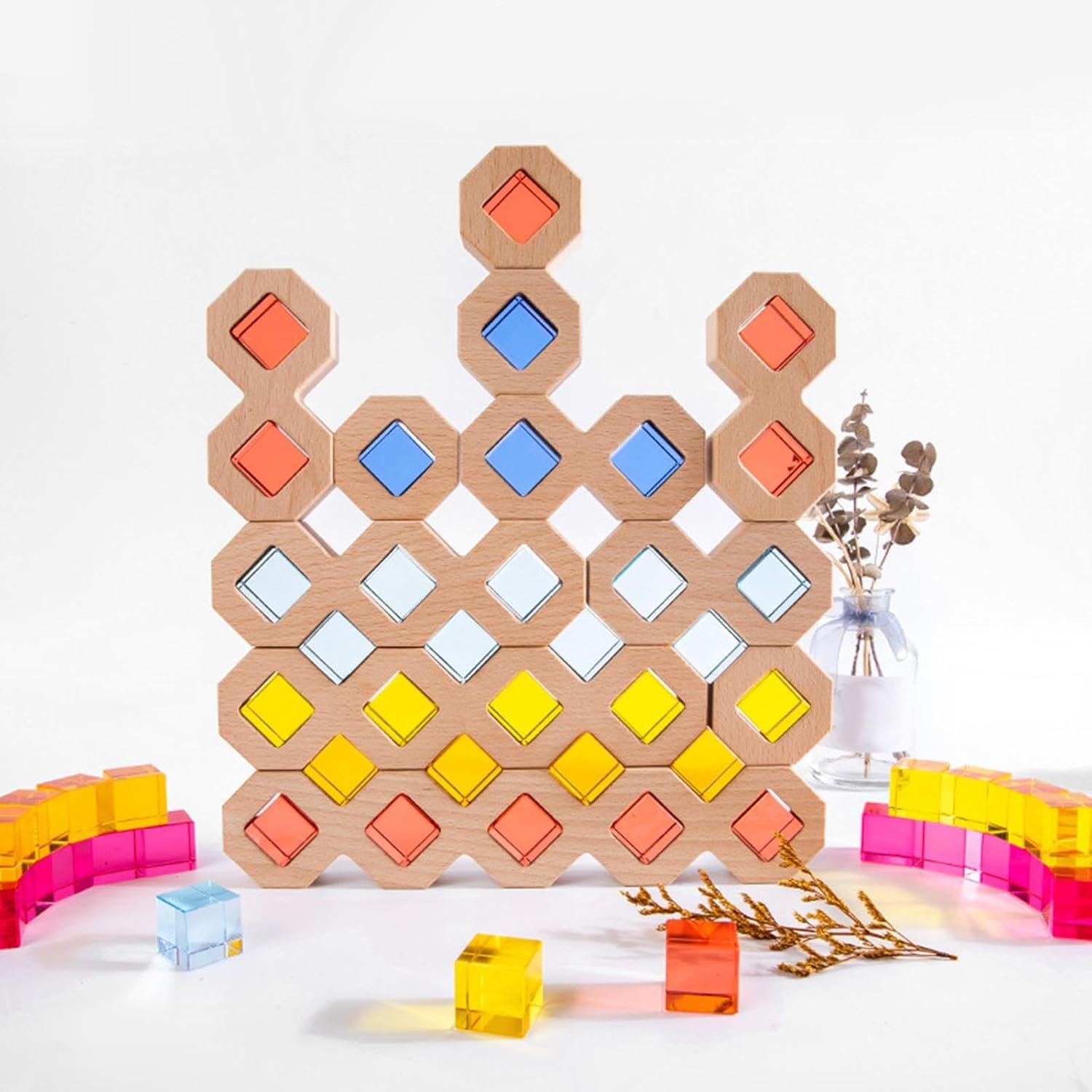 BNF® Wooden Building Blocks Puzzle ToysBoys Girls 4-8 Year Old Style C|Toys & Hobbies | Educational | Other Educational Toys|1 Set Wooden Building Blocks - Image 6