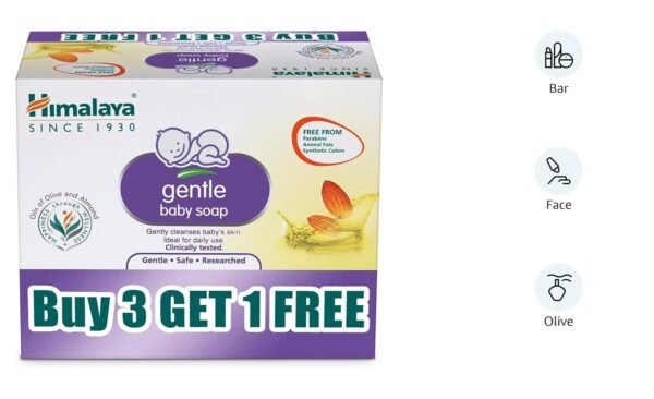 Himalaya Gentle Baby Soap (75g) - Image 2