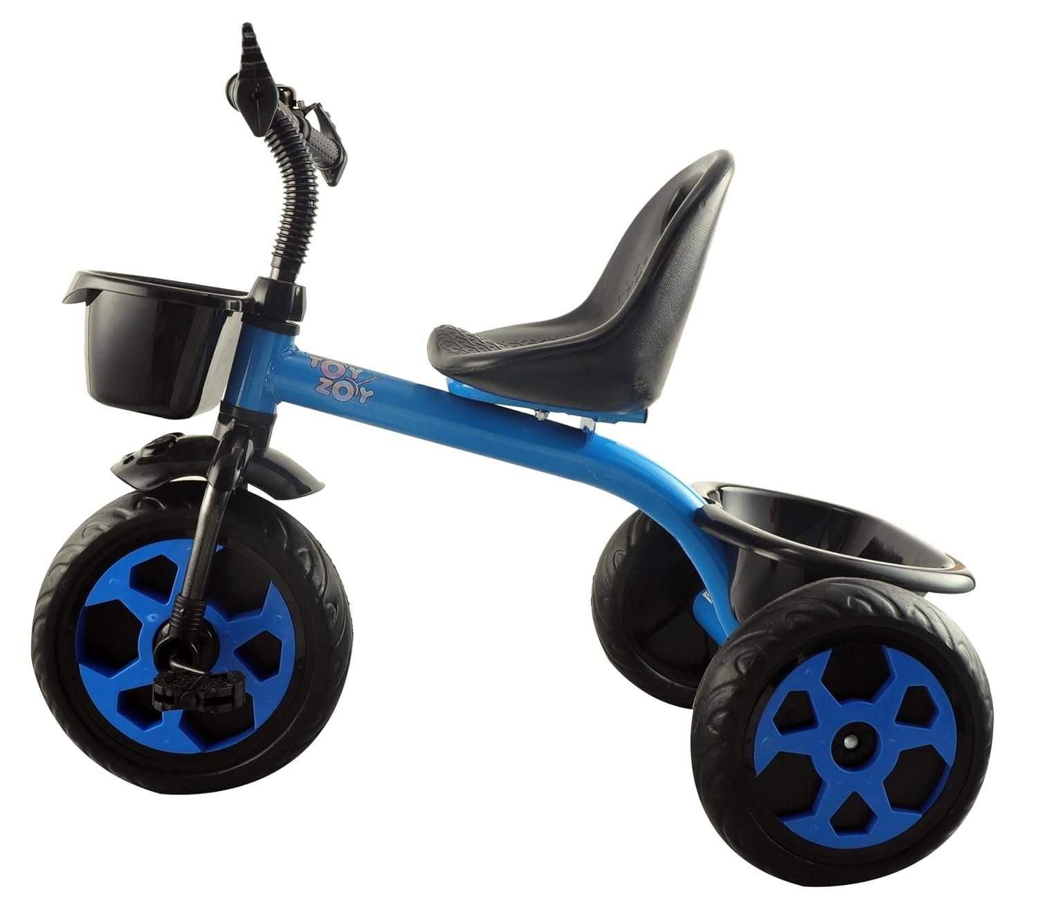 Pluto Lite Tricycle for Kids | Cycle for Kids 1-4 Years | Baby Cycle | Bicycle for Kids with Storage Basket, Cushion Seat and Seat Belt TZ-547 (Blue) - Image 3