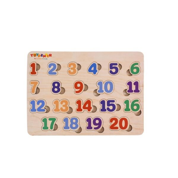 Wooden Learning Educational Board for Kids | Puzzle Toys for 2 Years Old Boys & Girls | Toys for Kids (Numbers) (123) - Image 5