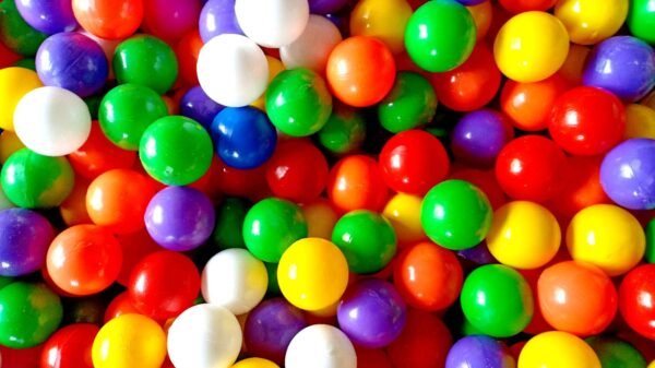 108 Pcs 4 cm Soft and Safe Multi Colour Fun Packed Plastic Pool Balls for Kids. 8 Colorful (BPA-Free and Non-Toxic Plastic Balls for Kids - ISI 9873 Safety Certified)