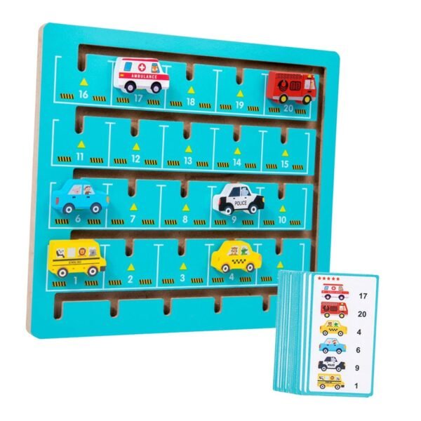 Toy Montessori Slide Puzzle Game Fun Wooden Toy for Boys Girls Child 3+ Year Old Transportation - Image 5