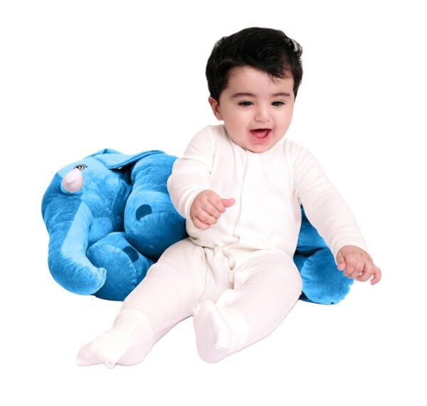 DearJoy Big Size Fibre Filled Stuffed Animal Elephant Soft Toy for Kids of Plush Hugging Soft Toy for Kids boy Girl Birthday Gift (3 Years+, 60 cm, Blue Color) - Image 3
