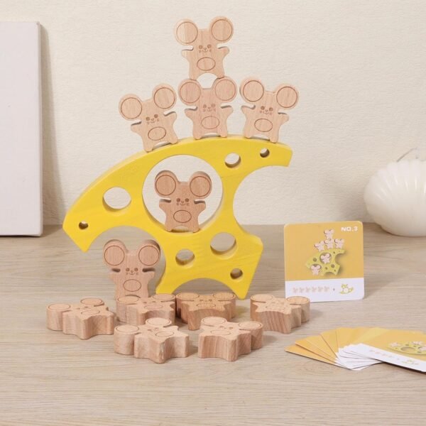 bnf® Montessori Wooden Toys Interactive Stacking Wodoen Toys for Girls Boys Gifts - Image 5