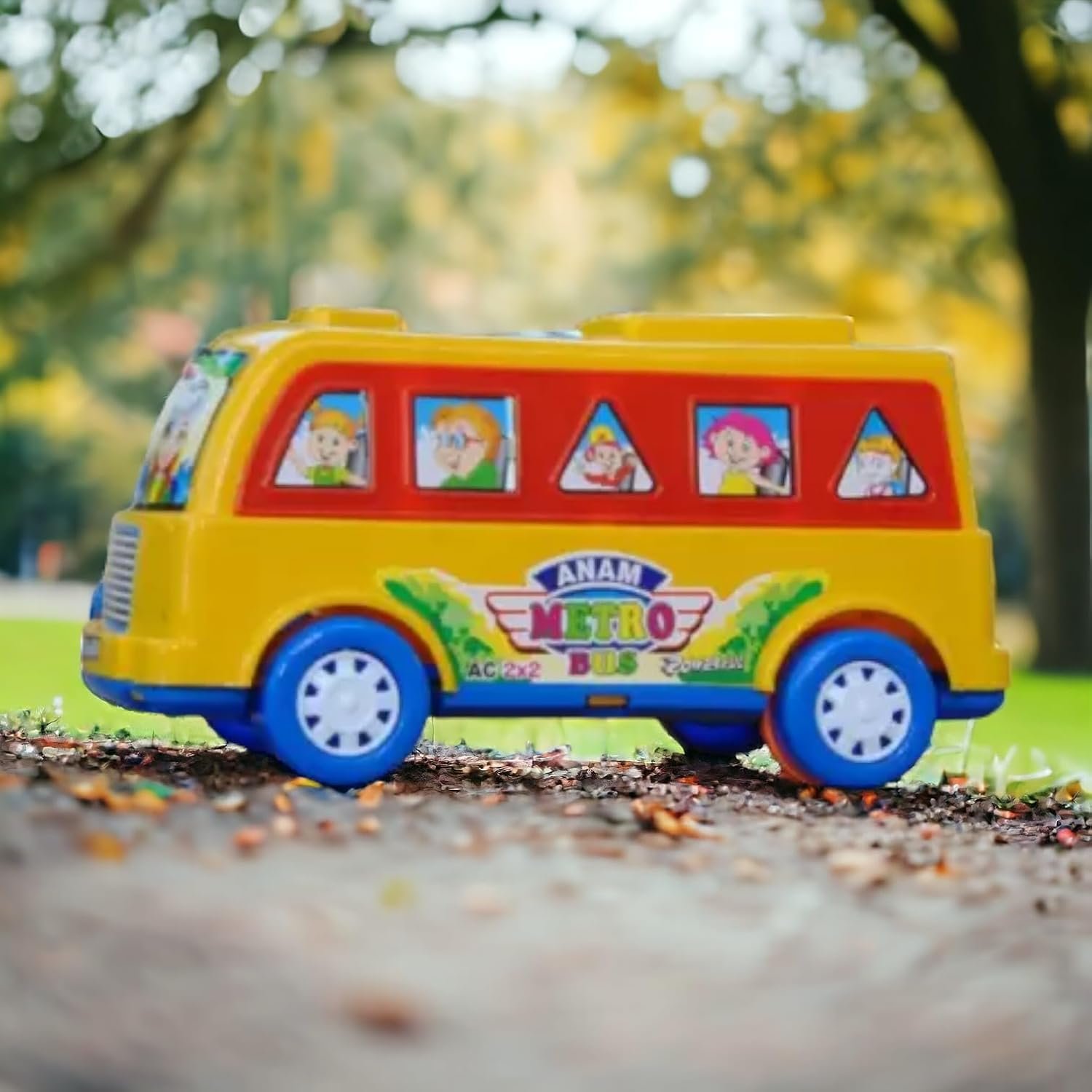 Friction Powered Metro Bus for Toddlers | School Bus Toy for Children 2-5 Years | Vehicle Toys - Image 2