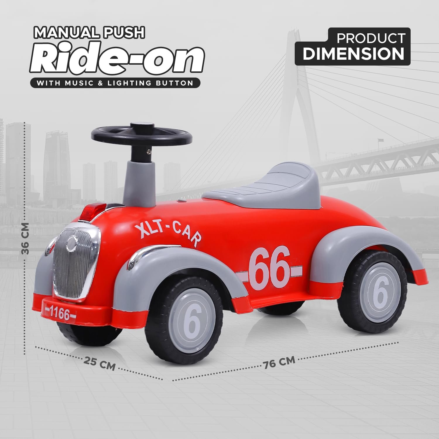 NHR car for Kids, Toys car, Ride on Cars, Scooter, Cycle, Rider for Kids 1-2 Years Old Baby boy and Girl Birthday Gift - Image 3