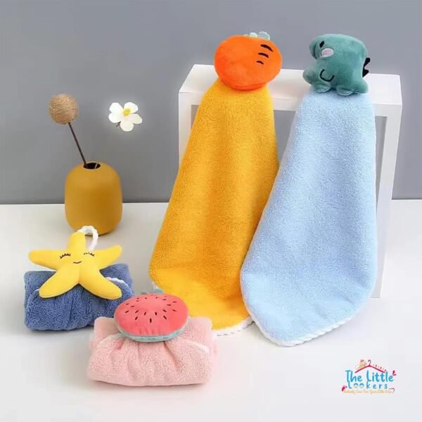 THE LITTLE LOOKERS Cute Microfiber Baby Washcloth for Newborns | Kids Hand Towel | Quick Dry I Super Absorbent, Super Soft Washclothes for Infants,Babies,Toddlers - Multicolor (Pack of 4) - Image 4