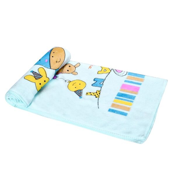 THE LITTLE LOOKERS Microfibre Towel for Newborn/Baby/Kids| Super Soft Baby Bath Towel Set for Infants/Bathing Accessories| (0-2 Years) (Blue, Pack of 1(48x84cm)) - Image 4