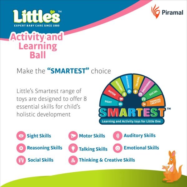 Little’s Activity and Learning Ball for kids | Learning Activity Toys for Kids | Multi-Colour Toddler Activity toys for 1 year old+ | Baby Toys | Infant and Preschool Toys - Image 6