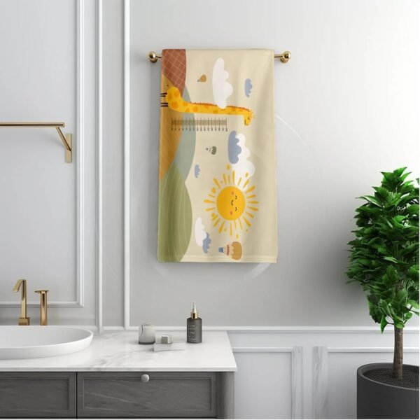 NEW COMERS® 100% Cotton Muslin 4 Layered Baby Bath Towel for New Born, Quick Absorbent, Wash Cloth Premium Soft Towels for Kids-Toddlers-Infants-Babies- 65X110 cm- TWL_06