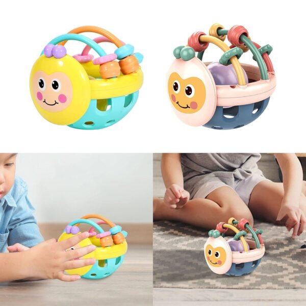 BNF Baby Rattles Toys Early Education Montessori Toys for Kid 0~12 Month Yellow | Baby | Toys for Baby | Rattles - Image 5