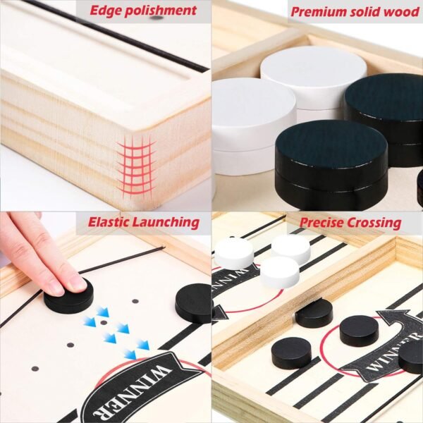 Amisha Gift Gallery Board Games for Kids String Hockey Table Board Games Indoor Games Fastest Finger Games for Kids Fast Sling Puck Board Game for Kids and Adults Big - Image 5