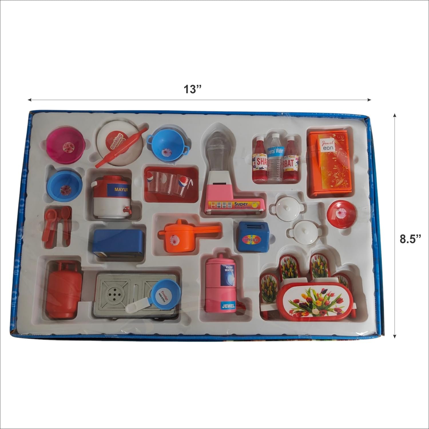 Kids Super Kitchen Play Set with Miniature Appliances and Accessories, Pretend Play Cooking Toys Set for Children Ages 3-5 Years - Image 3