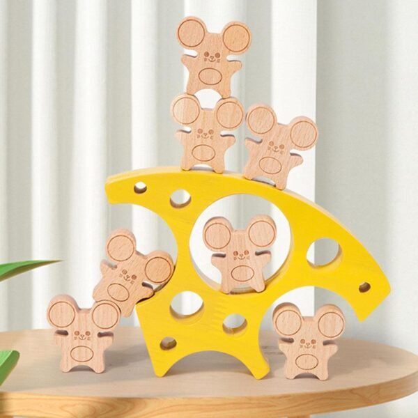 bnf® Montessori Wooden Toys Interactive Stacking Wodoen Toys for Girls Boys Gifts - Image 2
