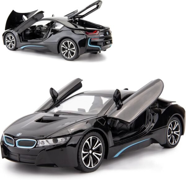 BMW I8 CAR Toy Car Metal Pull Back Diecast Car with Openable Door and Sound Light, Gifts Toys for Kids (Kids Toy Metal car White) - Image 6