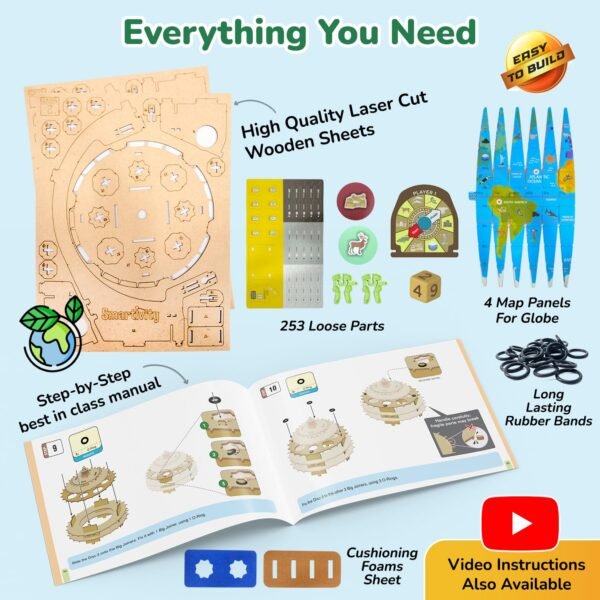 Smartivity Globe Explorer I AR Based Toy for Kids 8-14 Years Old | 1000+ Facts About Animals, Monuments, Places & More I Birthday Gift for Boys & Girls I DIY STEM Educational Science Toy for Kids - Image 5