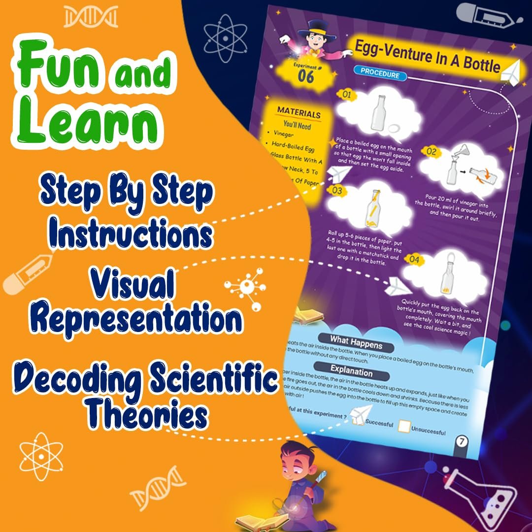 Magicians Chem Lab Educational Science Magic Experiment Kit Games Toys for Kids Boy Girl Age 8 9 10 12 Year Scientific Magic Tricks Kit Project Toy Birthday Gifts for Boys Girls Science Kit - Image 3