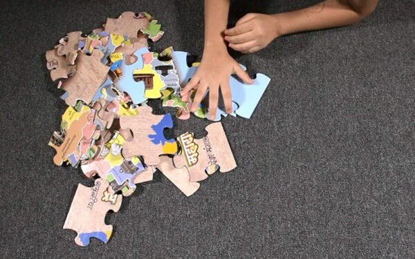 ZiGYASAW Maharashtra Map - Educational Toy for Boys & Girls,Learning Kit for 4 Year Old Kids and Above, Multi Color - 54 Puzzle Pieces - Image 6