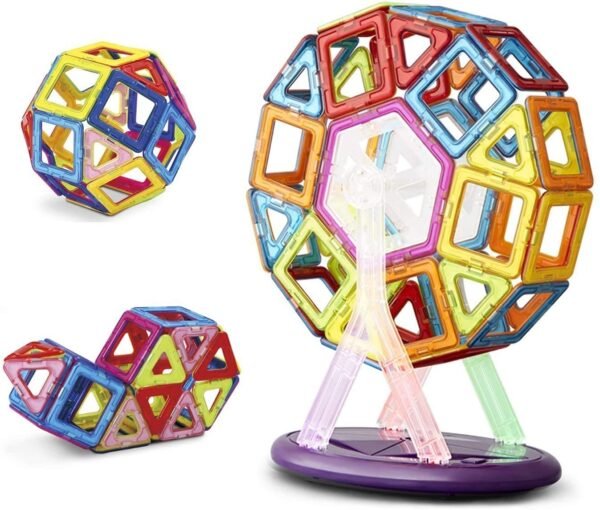Building Blocks Toy Game Set for 3-8 Years Old Kids Boys & Girls,Multi Color,52 Piece