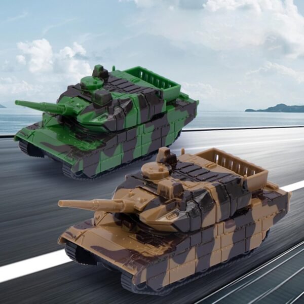 Lyla 6xPull Back Tank Model Toy Realistic Kids Tank for 3-7 Years Old Kids Gift - Image 6