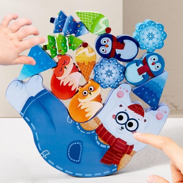 bnf® Montessori Educational Stacking Toys for Boys Girls 1 2 3 4 5 Year Old Gifts Bear - Image 2