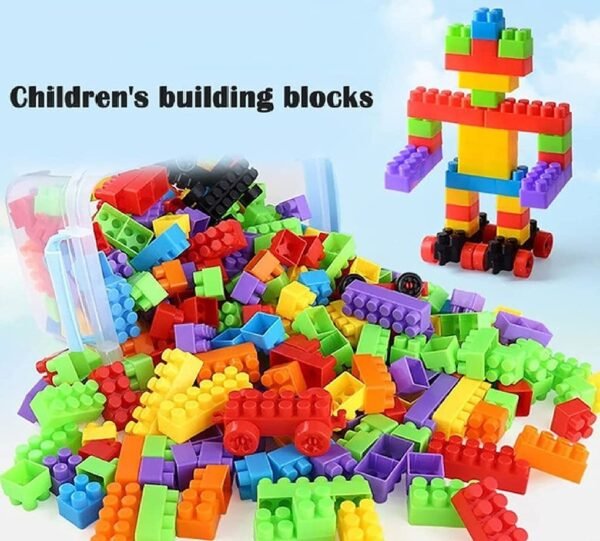 Building Blocks Toy Set for 3-8 Years Old Kids Boys & Girls,Multi Color,200 Piece - Image 6