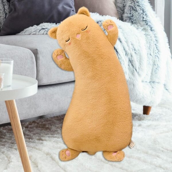 bnf® cat Plush Pillow Sofa Cushion Birthday for Kids Children Brown Baby | Toys for Baby | Plush Baby Toys - Image 2