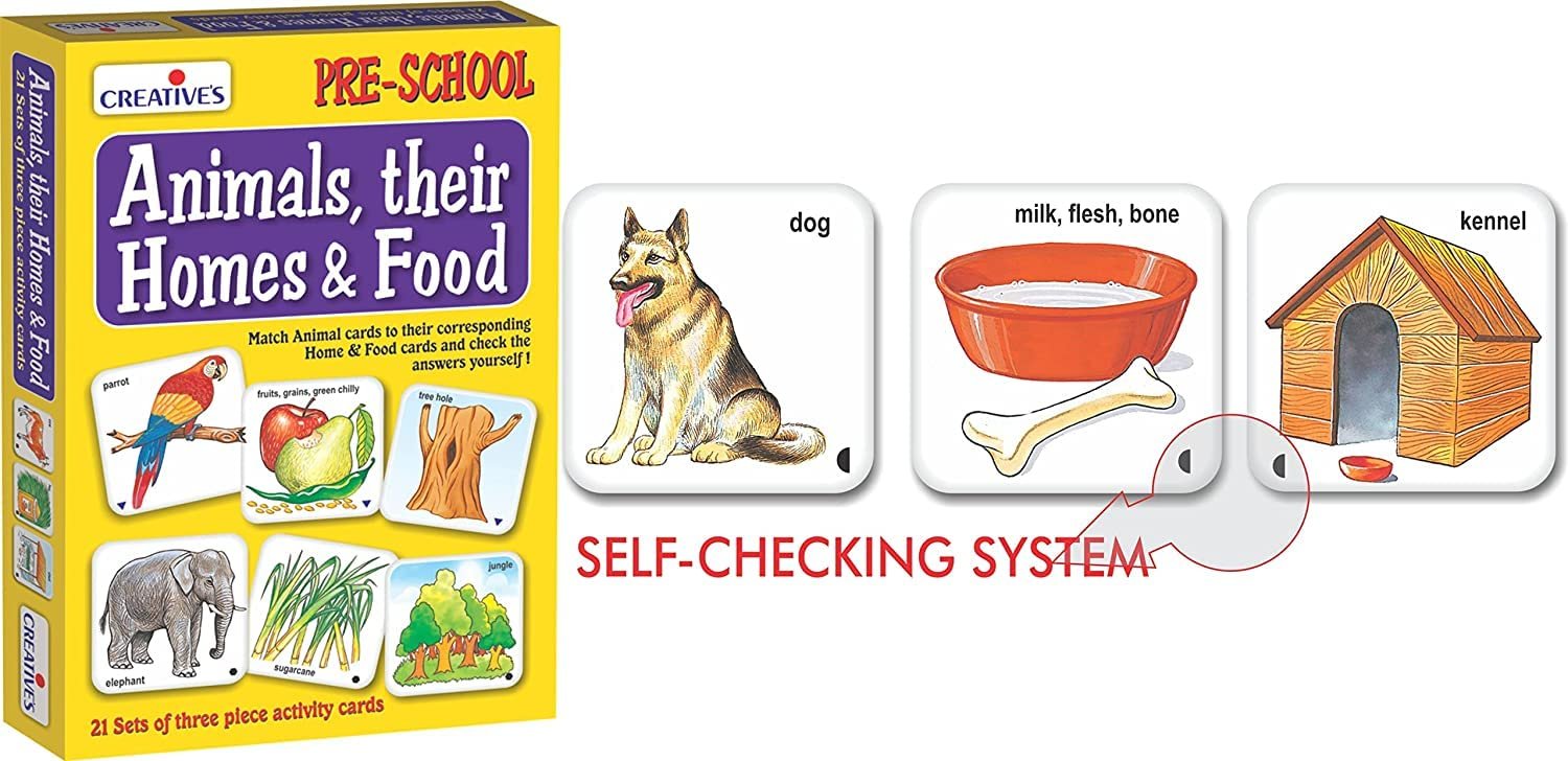 Creative\'s Animals, Their Homes & Food | Learn About Animals | Animals Card Game |Educational Games for Kids 3 & Up|Preschool| Learning Games for Preschool Kids| Ages-3 & UP - Image 3