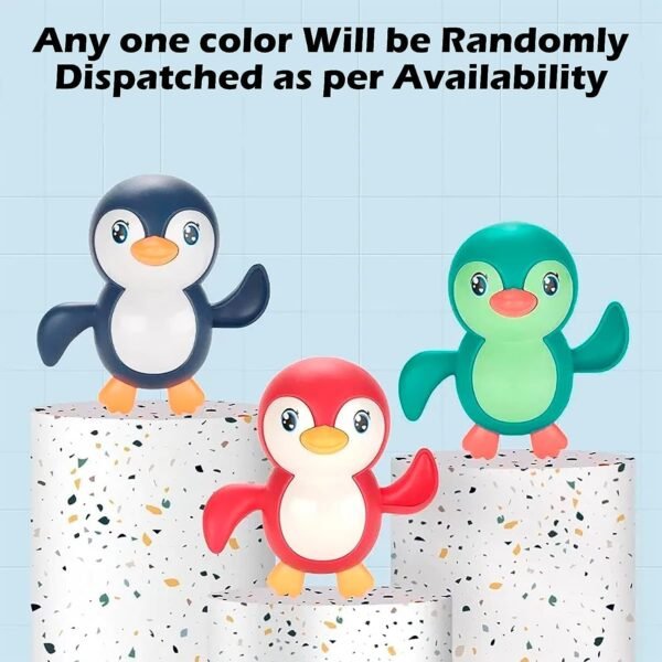 Plastic Floating Penguin Bathtub Toy for Kids, Cute Bathing Toys for Toddlers, Water Toys, Floating Pool Toys, Baby Swimming Floating Playing Toys, Multicolor - Image 3