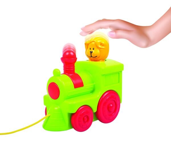 Giggles Kid Funskool - 2 In 1 Colourful Animal Pull Along Toy Train, Walking, Shape Sorting, Pretend Play Preschool Toys, Multicolour, 12 Months & Above - Image 5